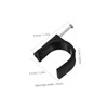 BUGUUYO 100pcs Tubing Clamp Clamp Fixtures Steel Nails for Stability