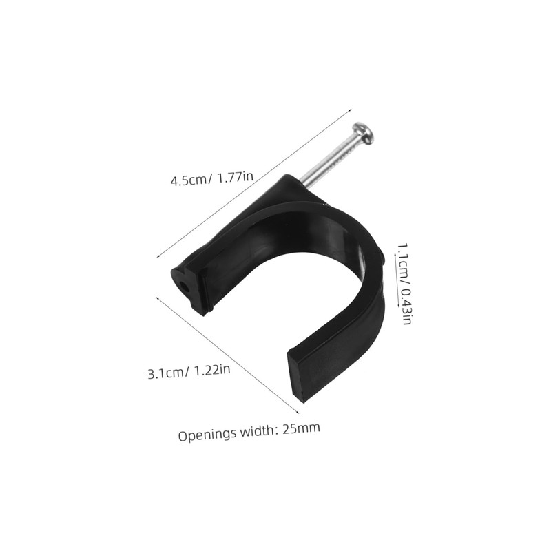 BUGUUYO 100pcs Tubing Clamp Clamp Fixtures Steel Nails for Stability