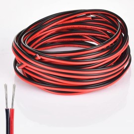 Dobertry RV Light Extension Cable Wire Cord for Led Interior Light Bar Strip Lights, 66ft 22awg Wires for RV Camper Motorhome Travel Trailer Cargo Van Cabinet Ceiling Dome Awning Porch underglow Light