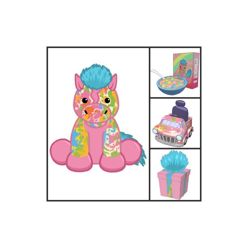 Webkinz Tie Dyed Pony Soft Toy