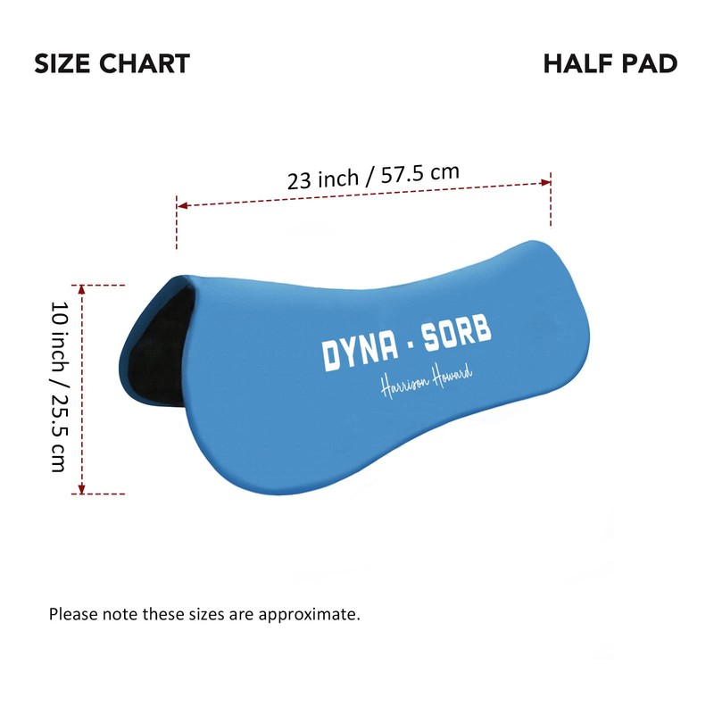 Harrison Howard Dyna-Sorb Full Shock Absorbing Memory Half Saddle Pad