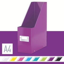 Leitz Wow Click and Store Magazine File - Purple