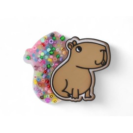 Capybara GRAY Picky Pad and Tray - Satisfy Your Urge to Pick Pop and Peel Stress-Free Fun with Textured Beads & Silicone Material