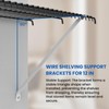 MILYARD 12 Inch Wire Shelf Brackets Kits, Closet Support Rod