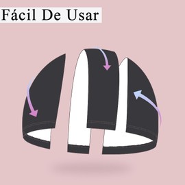 LENGLAGE 2PK Gorro De Natación para Mujeres Y Hombre, Gorras De Natacion para Cabello Largo, Gorras para Nadar para Adulto, Elásticos PU Gorro De Natación Impermeable de Antideslizante (Negro)