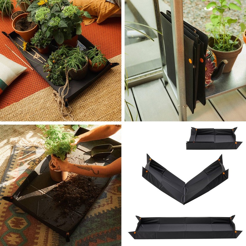 Fiskars Planting Mat, Foldable, High mat edge, Suitable for repotting,