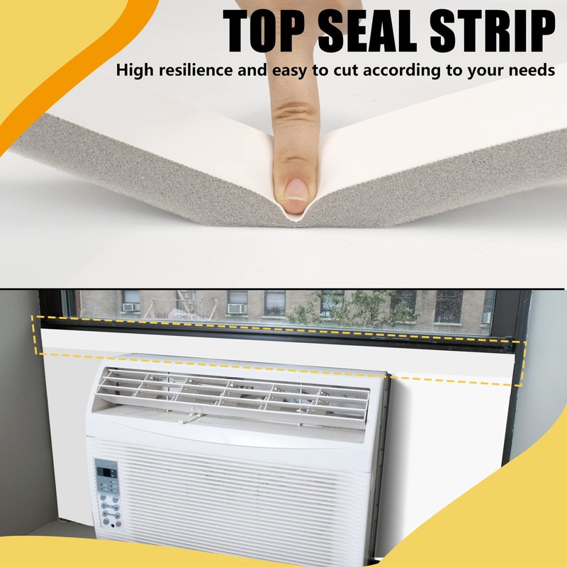 Powrocket Window Air Conditioner Foam Insulated Panel, 17-Inch High x