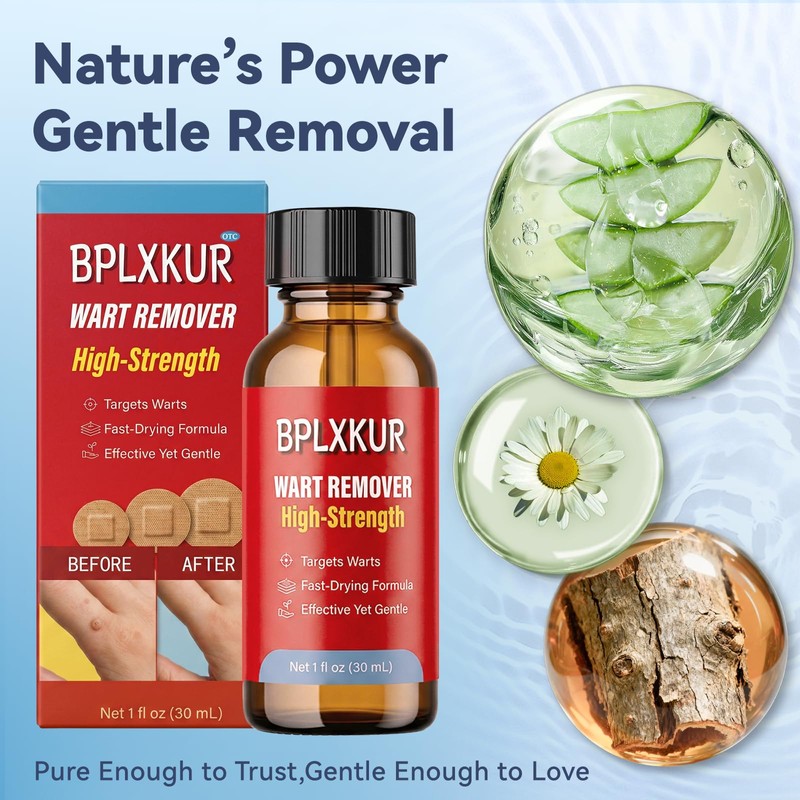 BPLXKUR Wart Remover – Gentle OTC with Natural Plant Extracts,