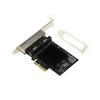 KALEA-INFORMATIQUE PCIe 2.5 LAN Quad Gigabit Ethernet Card 10 100
