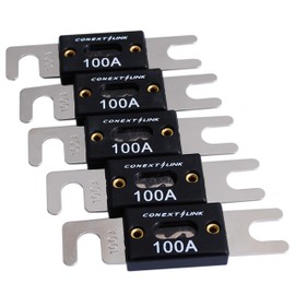 Conext Link ニッケルANLヒューズ 80 100 150 200 250 300 アンペア 5パック 100 Amp ANL100-5