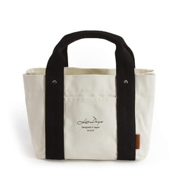 Style on Bag Mini Tote Bag, Women's Tote Bag, Canvas, 3 Compartments, natural/black