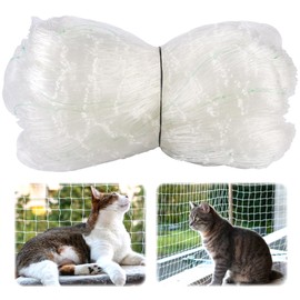 Orixo Transparent Cat Net, 5 x 5 m, No Drilling, Cat Net, Balcony Cat Net, Balcony Net for Cats, for Windows, Skylights, Patio, Stairs (2.5 cm Mesh Size)