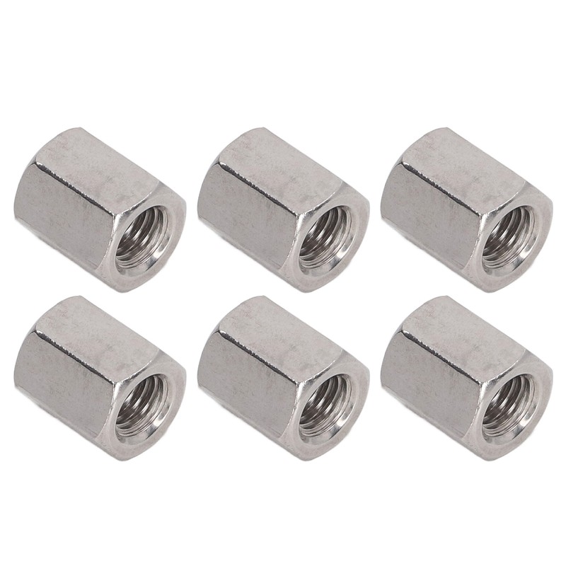 20 Pcs Hex Coupling Nut M8x1.25 L15mm 304 Stainless Steel