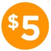 American Online Products 1000 ea. Five Dollar $5 Icon Price Labels STICKERS