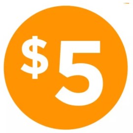 American Online Products 1000 ea. Five Dollar $5 Icon Price Labels STICKERS