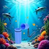 Blue Waterproof Storage Bottle Container with Lanyard – Floating Dry