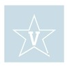 Vanderbilt Decal (WHITE STAR V DECAL (3''4''6''12''18''), 4 in)