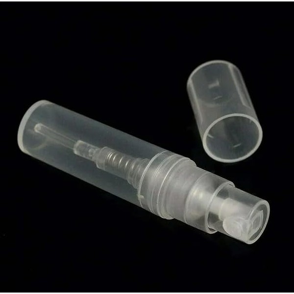 10 Pcs Transparent 2ml Plastic Perfume Tubes Portable Refillable Spray