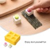 YongXiangPeng Sushi Making Kit Rice Mould,Rice Ball Mold Cartoon Bear