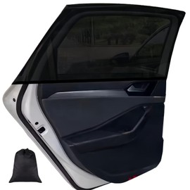 YEWCEP Pack of 2 Car Baby Car Sun Shade Universal Sun Visor Car Net with UV Protection / Anti-Glare Protection for Small and Medium Crossovers, SUVs, Saloons