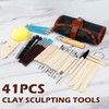 41PCS Clay Sculpting Tools Kit, Pottery Tools with Organizer Storage