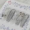 Metal Wave Handmade Nail Tips - Almond S / 메탈