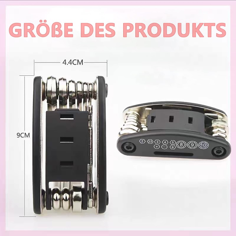 WUDQIJI Bicycle Multifunction Tool 15 in 1 Bicycle Tool Bicycle