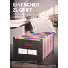 ThinkTex 26 Taschen Expanding File Folder, Upright & Open Top,