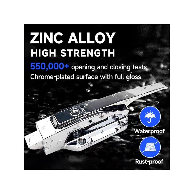 SZRUNZHU Walk in Cooler Door Closer,Freezer latches Commercial Handle,Push to