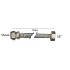 Flexible Tap Hose Connector 15mm x 1/2" Compression 150 Long