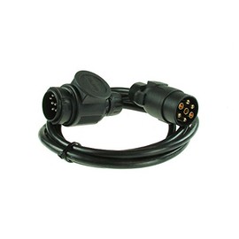 Maypole 2 m 7 To 8 Pin Conversion Lead – 7 Pin Plug To 8 Pin (13 Pin Type) Plug, for Trailer Lighting, Black