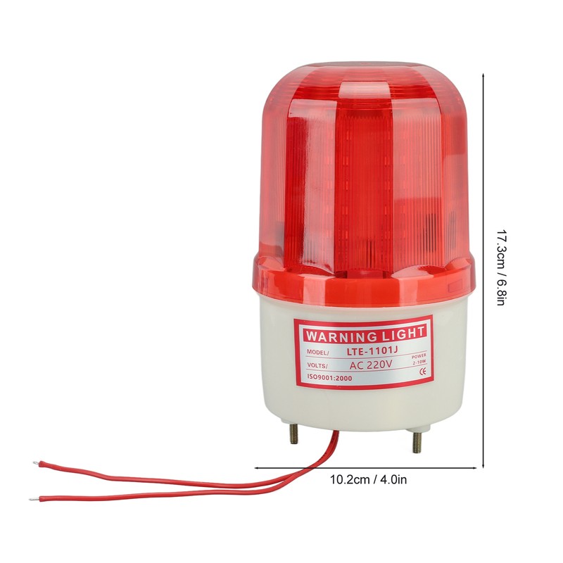 10W LED Rotating Alarm Light 360 Degree Flashing Emergency Alarm