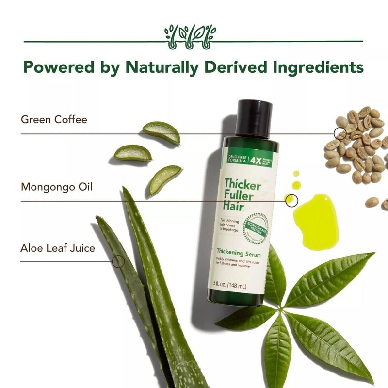 Thicker Fuller Hair Thickening Serum - Thinning Hair Treatment -