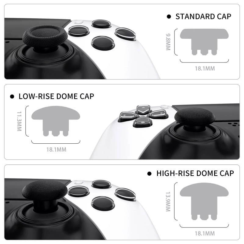 Sony OEM Replacement Thumbstick Caps for DualSense Edge Controller