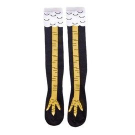 TTETNLY Chicken Leg Socks, Long Over Knee Socks, Slimming Chicken Leg Socks, Long Knee Socks, Chicken Leg Socks, Autumn and Winter, Warm Socks, Birthday, New Year, Gift, Black