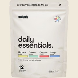 Switch Nutrition Daily Essentials Sachets Hydrate Greens Creatine Sleep 12pk