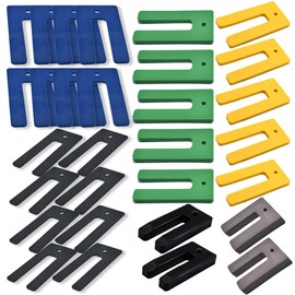 CRLLDPM Pack of 30 Plastic Spacers, Variable Levelling Plates, Glazing Blocks, Premium Spacers, Plastic Panels (1/1.5/3.2/5/6.4/10 mm)