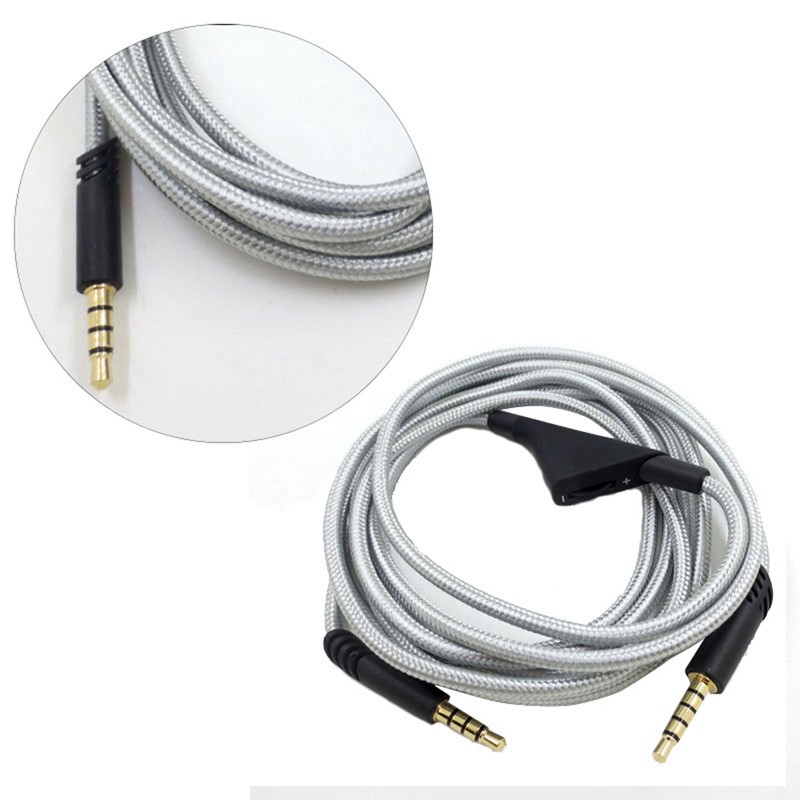 Headphone Cable with Volume Control Adjustable Gaming Headset Cable with