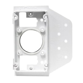Central Vacuum Cleaner White PVC Inlet Mounting Plate