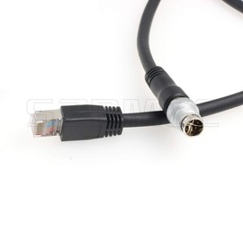 SZRMCC M12 8 posiciones X-Code macho a RJ45 Ethernet Cat-6 TAIYO cable blindado para cámara industrial (negro, 3 m)