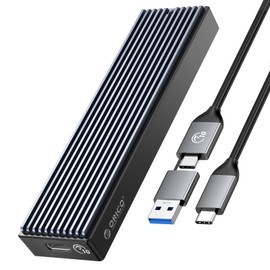 ORICO M.2 NVMe SSD External Case USB 3.2 Gen2 10Gbps High-Speed Data Transfer, Compatible with NVMe/PCIE 2230/2242/2260/2280 SSD, M2 SSD External Case, Supports 8TB Capacity, UASP Support, ABS+
