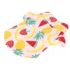 Dog Fruit Print Shirt Breathable Cool Fashionable Cute Pet Clothes