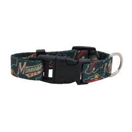 Little Earth 520101-WILD-S: Minnesota Wild Pet Team Collar