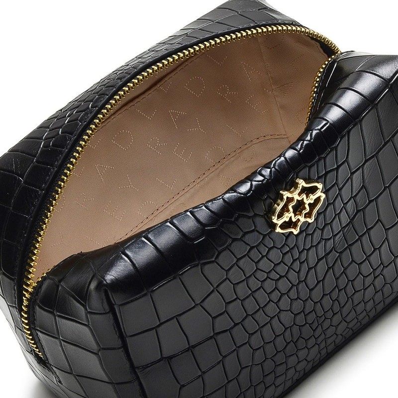 Radley Women Croc M Pouch Womens Black One Size