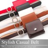 BUZZxSELECTION LBT076 Women's Leather Waist Pouch Bag Belt Buckle 2-Way