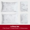 Mellanni Flannel Bed Sheet Set - 4 Piece Luxury 100%