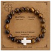 VIBILIA Beaded Bracelets for Women, Inspirational Cross Bracelet for Women,