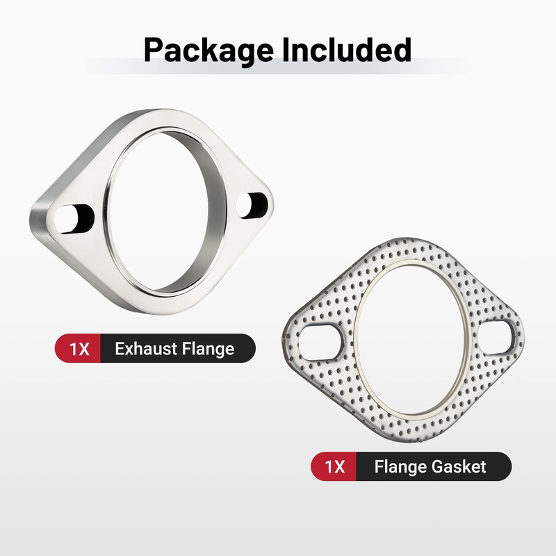 EVIL ENERGY 2.5 Inch 2 Bolt Exhaust Flange Connection Kit,
