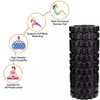 Premium Deep Tissue Foam Roller – Grid Textured Muscle Massager