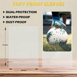 Toploader Plastic Card Protector - Standard Card Sleeves for MTG, Sports Cards (400 Penny Sleeves)